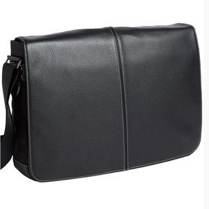 Boconi Leather Black messenger bag